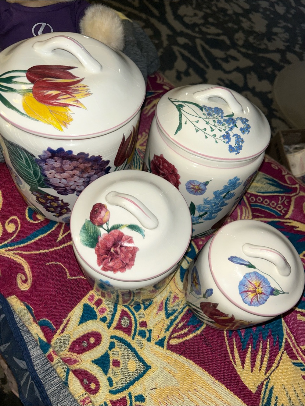 Portugal RB Bernarda canister set for Williams Sonoma Canister set of 4 - Picture 2 of 15